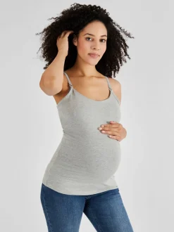 Jojo Maman Bébé Gris - Débardeur de maternité et d’allaitement Clearance