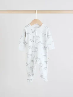 Next Gris - Dors-bien bébé 100% coton zippés en deux sens 3 Lot (0-2ans) Sale