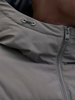 JACK & JONES Gris - Doudoune à capuche Hot