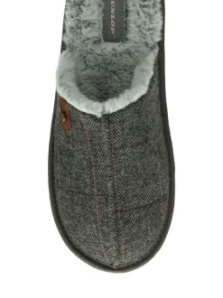 Dunlop Gris - Chaussons mules homme à bout fermé Clearance