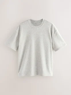 Next Gris - Ensemble pyjama à manches courtes en éponge Outlet