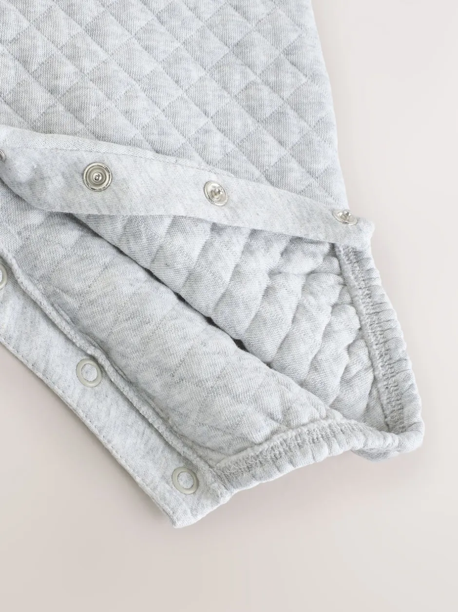 Next Gris - Ensemble salopette et body matelassé en jersey bébé (0mois-2ans) Online