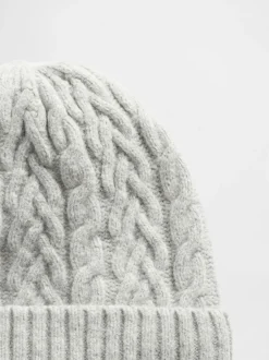 Gap Gris - Bonnet CashSoft en maille torsade Best