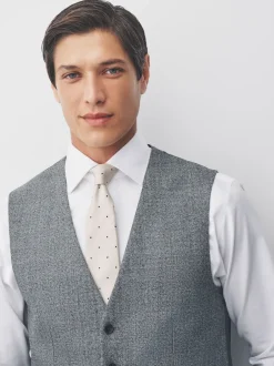 Next Gris - Gilet de costume en laine mérinos mélangée Best