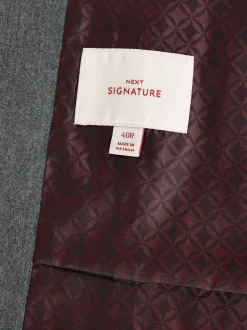 Next Gris - Gilet de costume en flanelle de laine et cachemire mélangés Signature Zignone Outlet