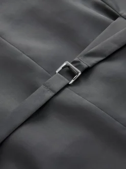 Next Gris - Gilet de costume habillé en flanelle à carreaux Best