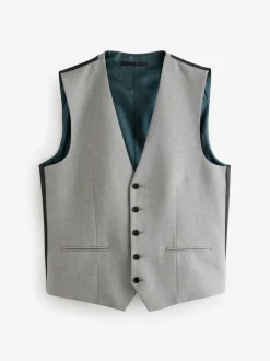 Next - Gilet de costume texturé Gris