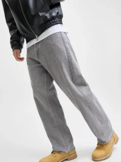 JACK & JONES Gris - Alex Ample Fit Jeans