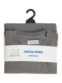 JACK & JONES Gris - ensemble lounge à manches longues Outlet