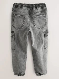 Next Gris - Jean cargo à taille élastique (3-16ans) Outlet