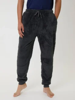 Loungeable Gris - Joggers en sherpa Outlet