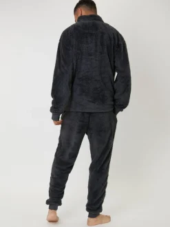 Loungeable Gris - Joggers en sherpa Outlet