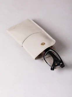 Lakeland Leather - Etui à lunettes Gris Discount