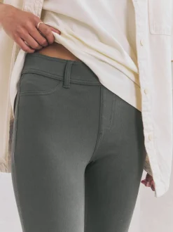 Next - Leggings longs en denim de jersey Gris Online