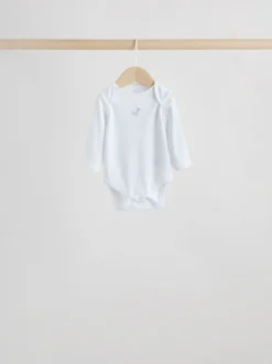 Next Gris - Lot de 5 bodys bébé à manches longues