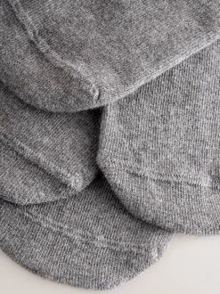 Next Gris - Lot de 4 chaussettes invisibles en modal