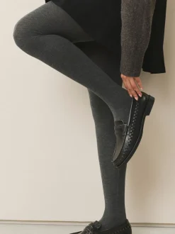 Next Gris - Lot de 2 collants en maille à poignée chaude Clearance