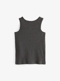 Next - Lot de 5 débardeurs (1.5-16ans) Gris Discount