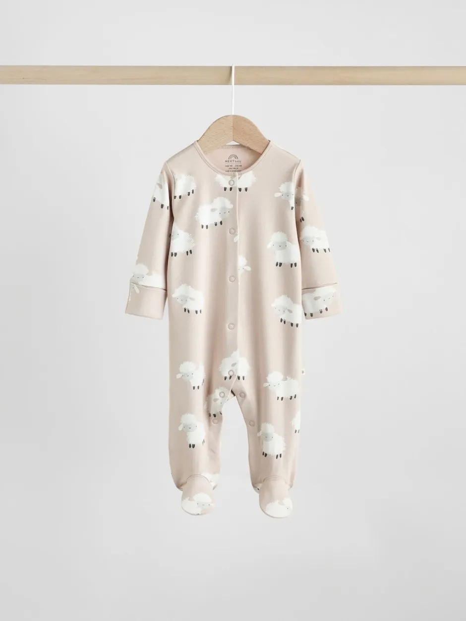 Next Gris - Lot de 3 dors-bien à boutons-pression bébé Outlet