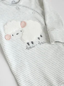 Next Gris - Lot de 3 dors-bien à boutons-pression bébé Outlet