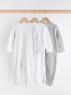 Next Gris - Lot de 3 dors-bien bébé Essential zippées 100 % coton (0-3ans) Discount