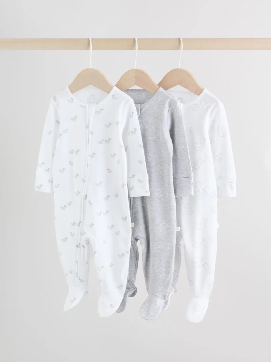 Next Gris - Lot de 3 dors-bien bébé zippés (0-2ans) Online