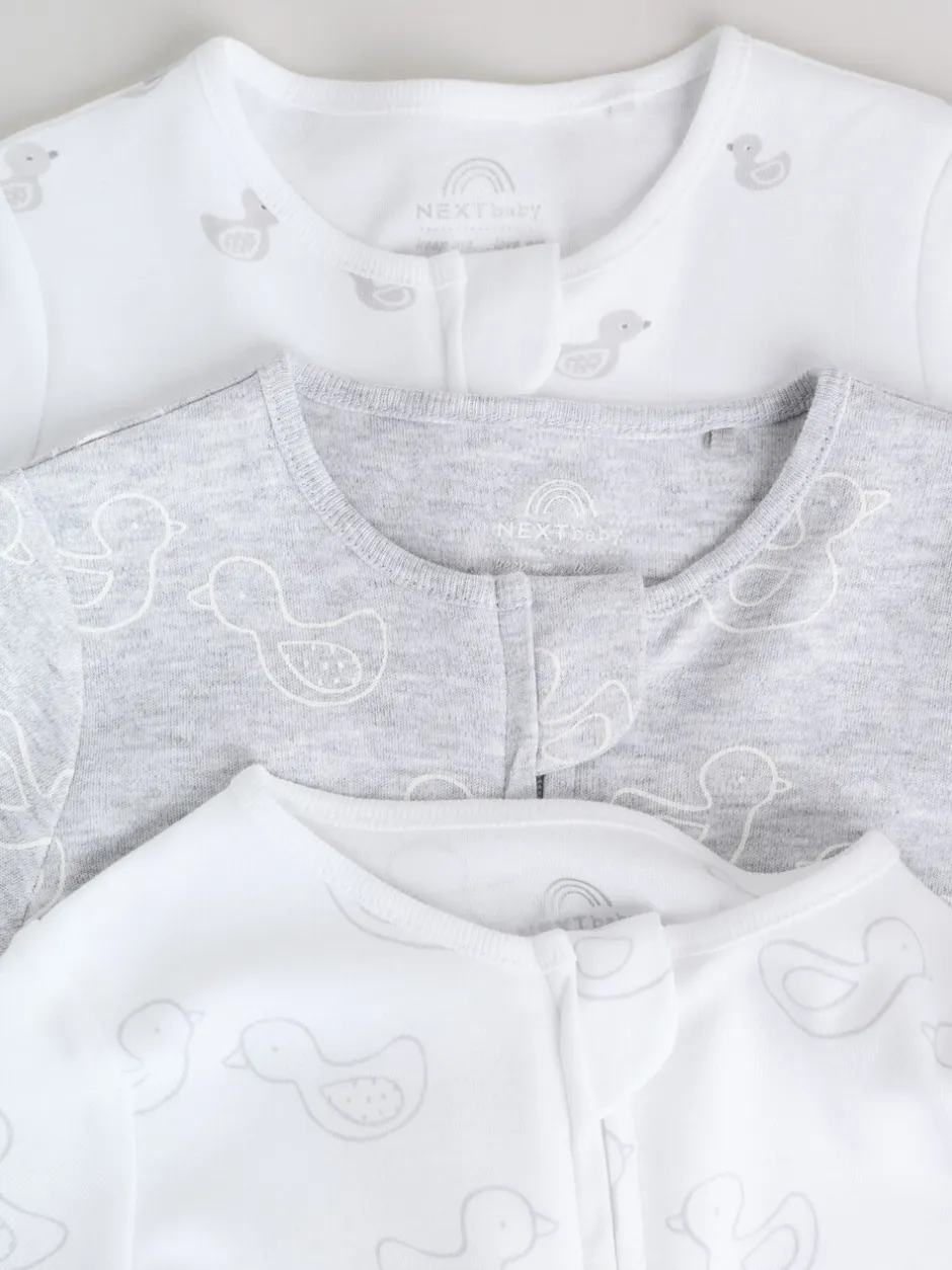 Next Gris - Lot de 3 dors-bien bébé zippés (0-2ans) Online