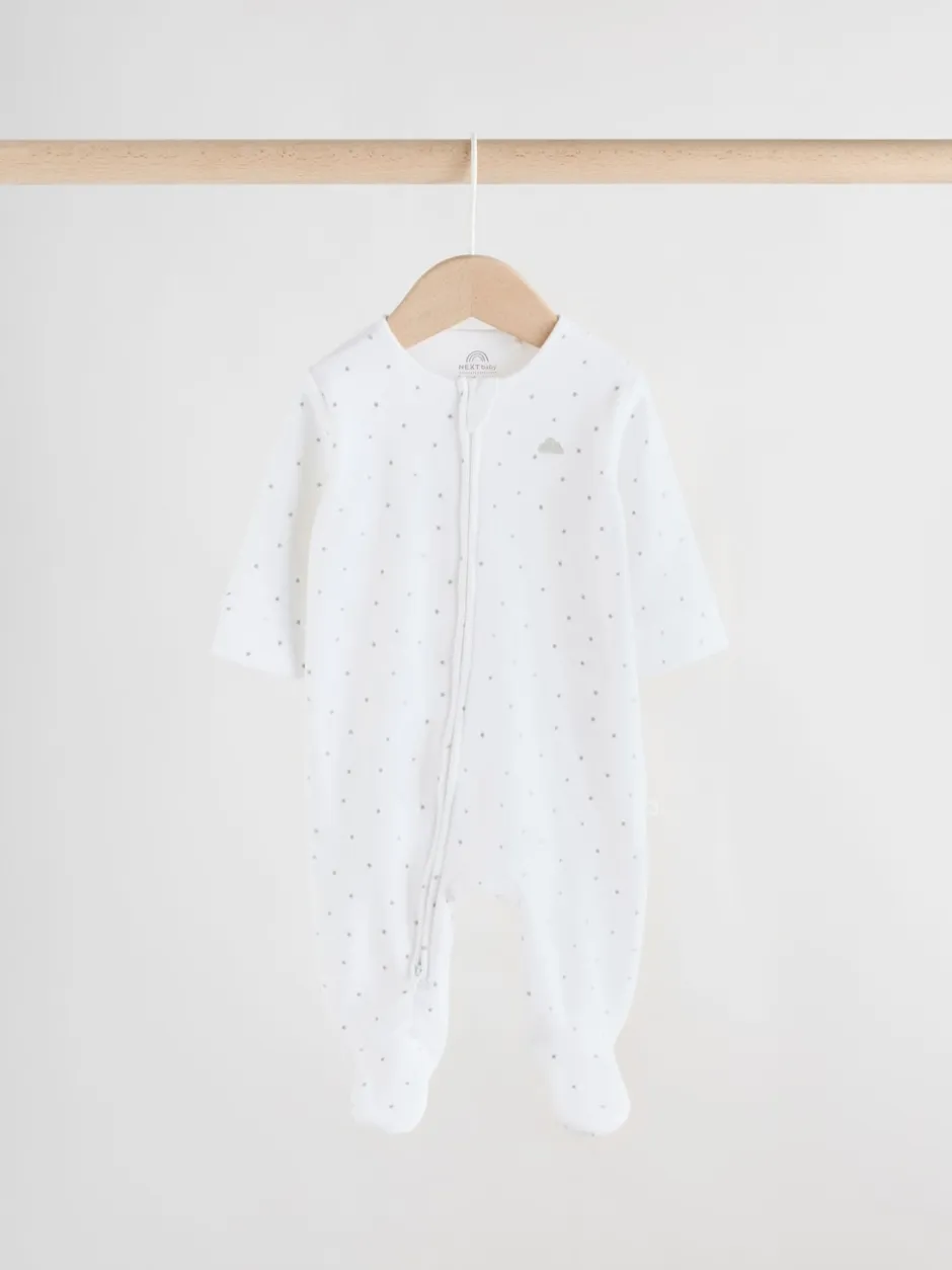 Next Gris - Lot de 2 dors-bien zippés en velours pour bébé (0-2ans) Clearance