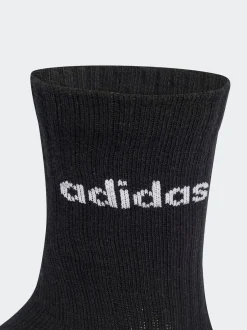 adidas Gris - Lot de 6 paires de chaussettes Linear Crew rembourrées Best