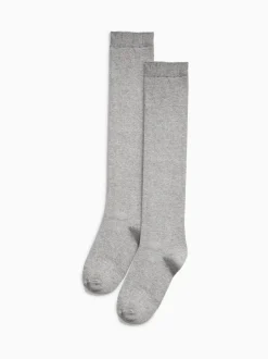 Next Gris - Lot de 2 paires de chaussettes hauteur genou en modal New