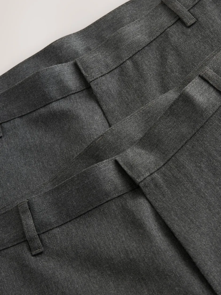 Next Gris - Lot de 2 pantalons intelligents unis sur le devant Online