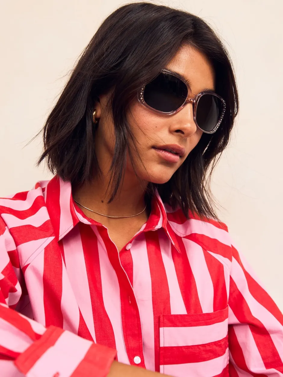 Next Gris - Lunettes de soleil Bling Wrap Sale