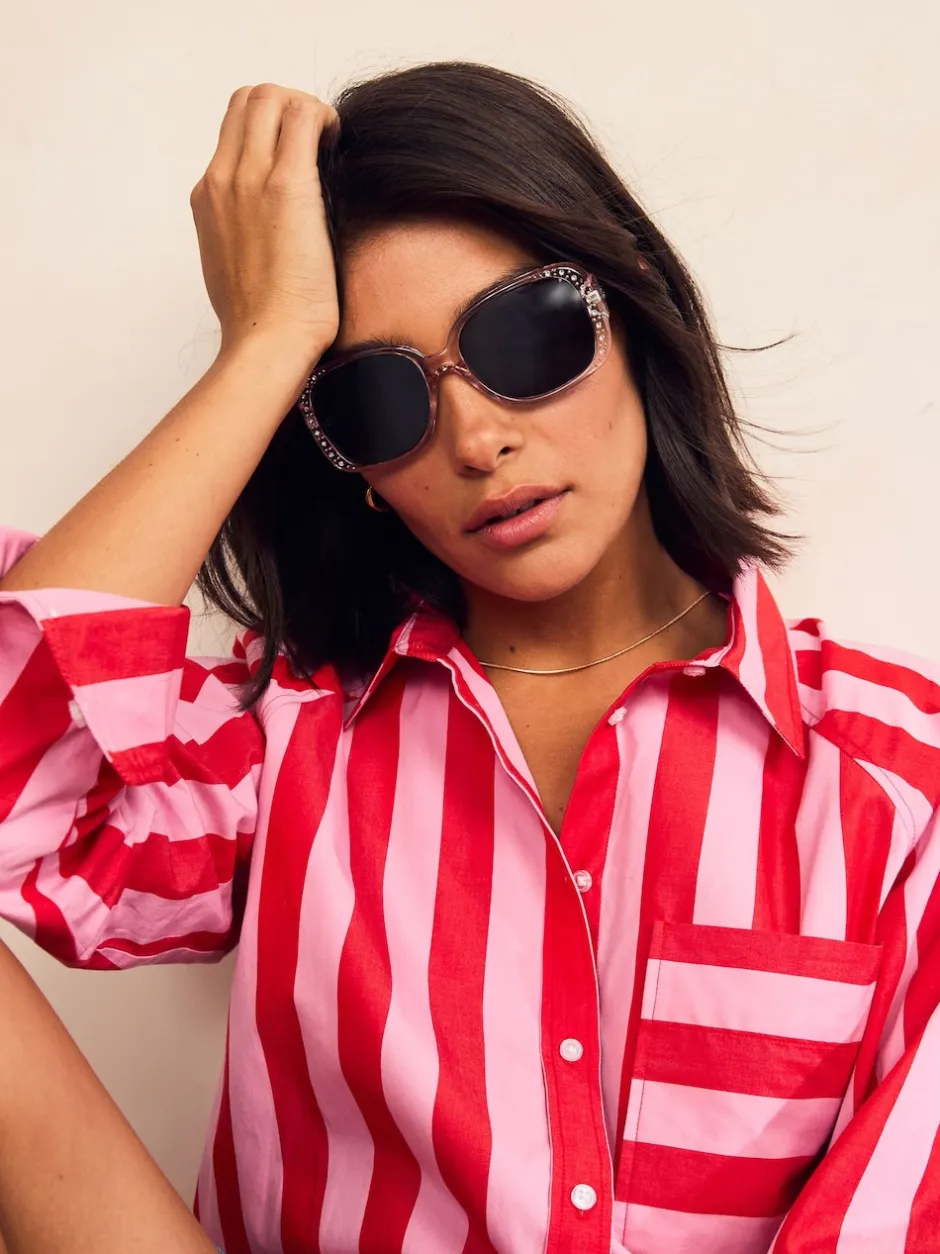 Next Gris - Lunettes de soleil Bling Wrap Sale