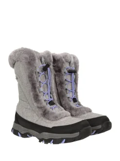 Mountain Warehouse Gris - Bottes de neige adaptées pour les jeunes de l'Ohio Hot