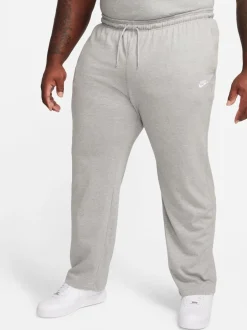 Nike Gris - Vêtements de sport Club Knit Open Hem 100% Cotton Joggers Clearance