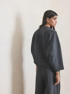 Next Gris - N.Premium Sweat-shirt large brossé