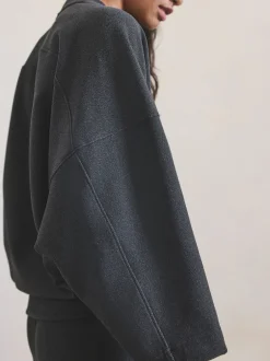 Next Gris - N.Premium Sweat-shirt large brossé