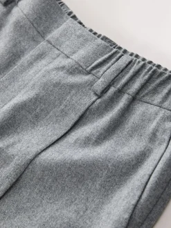 Next Gris - Pantalon élégant Signature Reiss Regular fuselé en 100% laine mérinos avec dos élastique Outlet