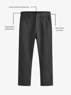 Next Gris - Pantalons d’école Coupe droite (3-17ans) Sale