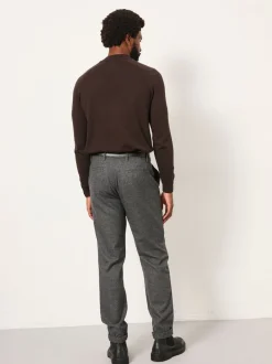 Fat Face Gris - Pantalons FatFace habillés en laine mélangée Clearance