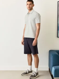 Next Gris - Polo Heritage brossé à motif Online