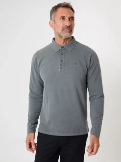 Saltwell Gris - Polo en piqué à manches longues Hot