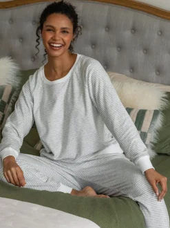 Pour Moi Gris - Ensemble pyjama confortable en polaire et Sweat-shirt de jogging Clearance