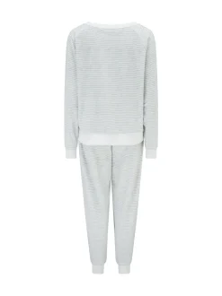 Pour Moi Gris - Ensemble pyjama confortable en polaire et Sweat-shirt de jogging Clearance