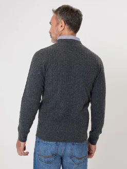 Saltwell Gris - Pull chemise en maille torsadée Best