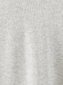 Next Gris - Pull Col rond en pur Coton Coupe classique Outlet