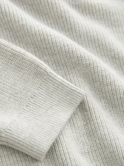 Next - Pull en maille col rond en coton (3-16ans) Gris Hot