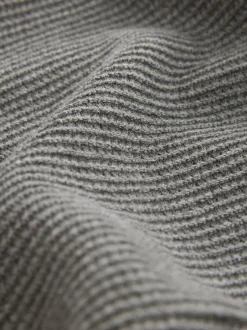 Next Gris - Pull Oxford texturé coupe classique Hot