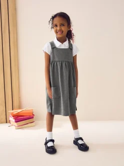 Next Gris - Robe d'école à chasuble extensible en jersey (3-14ans) Best