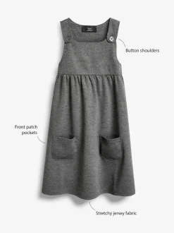 Next Gris - Robe d'école à chasuble extensible en jersey (3-14ans) Best